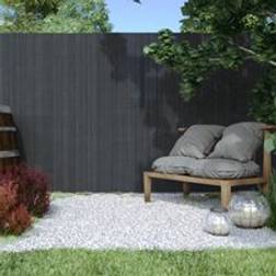 Garden Sanctuary Dark Grey Fence Privacy Screen