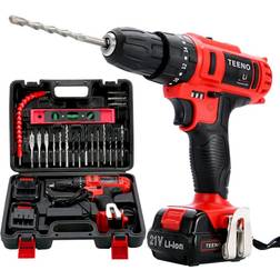Teeno 21V Cordless Drill Driver Set 25 pcs