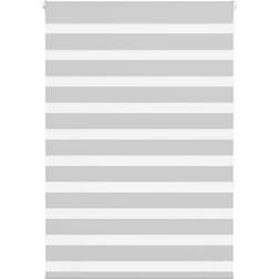 vidaXL Rullgardin Zebra Ljusgrå 105x150 cm Tyg 100,9 cm Polyester