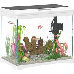 Pawhut 17L Glass Fish Tank with Filter System