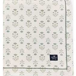 Lexington Floral Printed 150 x 250 cm - White/Eucalyptus Bordsduk Vit