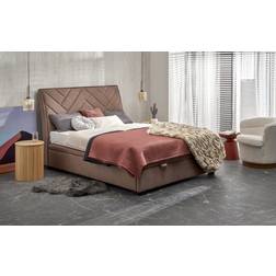 Halmar Seng Med Opbevaring 160x200 cm Beige