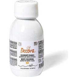 Decora Hvid Flydende Pastafarve 100ml Levnedsmiddelfarve