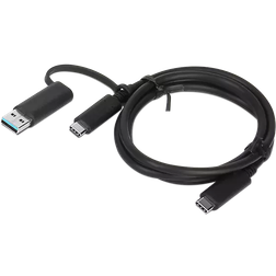 Lenovo 10Gbps Hybrid USB C - USB C/USB A M-M 3.3ft