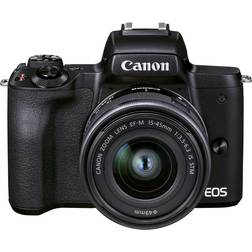 Canon EOS M50 Mark II EF-M 15-45mm is STM Kit Black