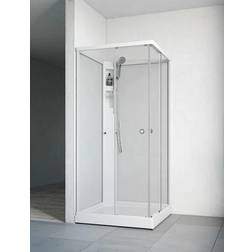 Macro Design Duschkabin Flow Rak Utan Blandare 910 x 910 mm