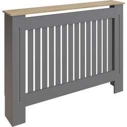 GFW Longslow Grey and Oak Radiator Cover Medium