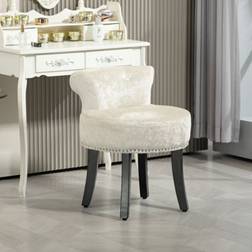 Homcom Dressing Table Vanity Seat Beige Seating Stool