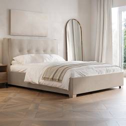 Flair Artemis Velvet Cushioned Headboard Ottoman Frame Bed
