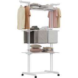 Alivio Foldable Clothes Drying Rack 4-Tier Airer - White