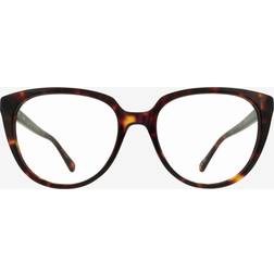 Aspire Havana Cat-Eye Acetate Eyeglasses Full Rim Kyro Dark Burgundy