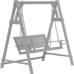 OutSunny 2 Seater Wooden Garden Swing Seat Hammock Bench Lounger