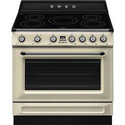 Smeg Victoria TR90IM Induktionsspis 90 cm Creme Vit