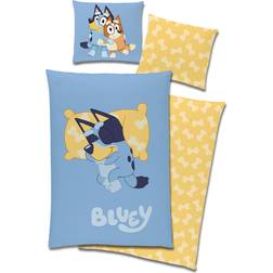 Licens Sovende Bluey Sengetøj 140x200cm
