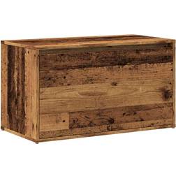vidaXL Hallbänk Gammalt Trä 80x40x45 cm Spånskiva Förvaringsbänk