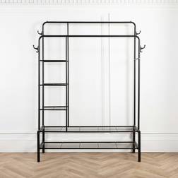 Home Treats Heavy Duty Rail 130Kg Black Clothes Rack