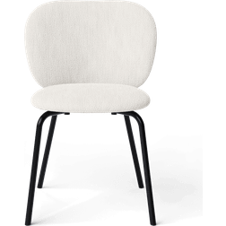 Rico Chair Black Bouclé Off-white Loungestol