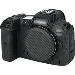 Kiwifotos Skin för Canon EOS R5 Svart Kolfiber