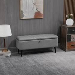 Homcom Ottoman with Flip Top Storage Bench