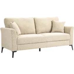 Homcom Modern Linen Fabric Beige Sofa
