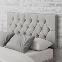 Aspire Olivier Plush Velvet - Silver Headboard