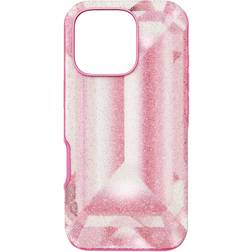 Swarovski High smartphone case, Crystal print motif, iPhone 16 Pro, Pink