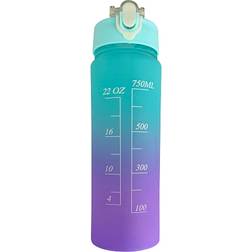 Epiq Motivationsflaske Turkis Lilla 700 ml Drikkedunk