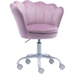 WAHSON OFFICE CHAIRS Kids Desk Chair Velvet Swivel Purple