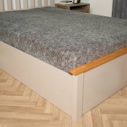OHS Teddy Marl Fleece Warm Soft King Bed Sheet Grey (200x152cm)