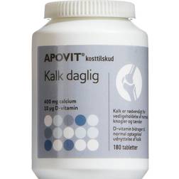 Apovit Kalk Daglig Tabletter 180 Stk