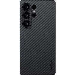 Pitaka Ultra-Slim Case Black Grey Twill Samsung Galaxy S25 Ultra