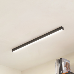 Lucande LED-Loftlampe Teniona 101 cm Sort Loftplafond