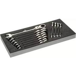 Halfords Advanced 12 Piece Flexhead Ratchet Spanner Set Ratchet Wrench