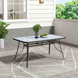 Garden Sanctuary Tempered Glass Coffee Table 150 cm W