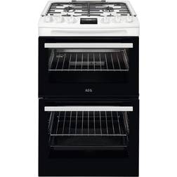 AEG CGX1130ACW 55cm Catalytic Lidded Gas Cooker White