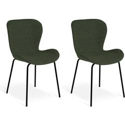 Habitat Etta Fabric Dining Green Kitchen Chair