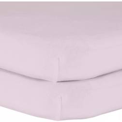 John Lewis Organic Cotton Fitted Bedside Crib Sheet Pack of 2 50 x 83 cm