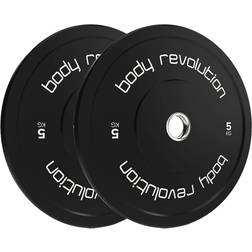 Body Revolution Olympic Bumper Plate Set 5kg 2-pack