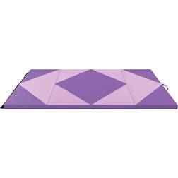 Costway Pink and Purple PU Leather Mat 240cm