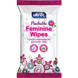 Ultrex Flushable Feminine Wipes