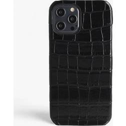 The Case Factory iPhone 12 Pro Max Hülle Croco Black