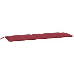 vidaXL Hynde Til 180x50x7 cm Oxfordstof Vinrød Havebænk
