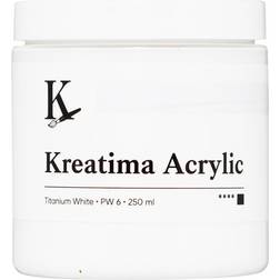 Kreatima Acrylic Akrylfärg 250 ml Titanium White PW 6