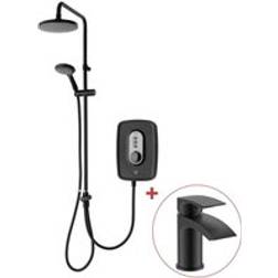 Triton Danzi DuElec Black Electric Shower Overhead