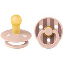 Bibs Pacifier Studio Colour Blush 2 Pack