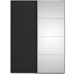 Ebuy24 Veto White/Matt Black Garderob 150x201cm