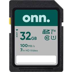 onn. SDHC Class 10 UHS-I U1 V10 100/10MB/s 32GB