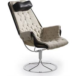 Dux Jetson Flax/Black leather Lænestol 97cm
