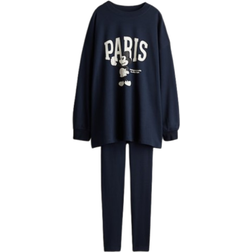 H&M Printed Pyjamas - Navy Blue