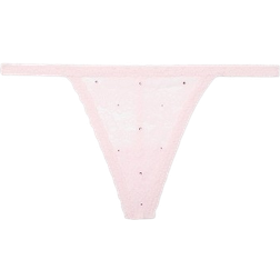 PINK Wink V String Panty - Bling Lace/Pink Tulip